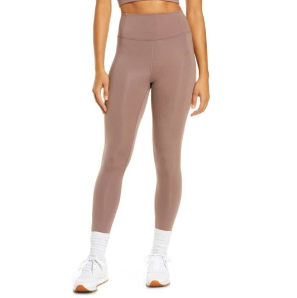 Girlfriend Collective Leggings Fog Taupe Sz XL - Picture 3 of 6
